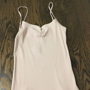 NWT Express One Eleven Soft Pink Ribbed Tank Top
